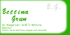 bettina grun business card